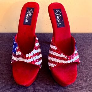 Patriotic Platforms size 14!!